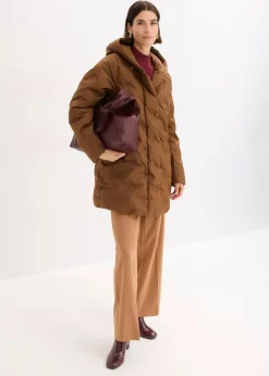 bonprix Jacken & Mäntel|Bekleidung·Hosen^Steppjacke in 2-in-1-Optik pimentbraun