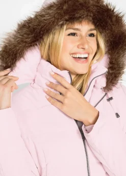bonprix Jacken & Mäntel|Bekleidung·Hosen^Steppjacke mit Kapuze, gefüttert zartrosa