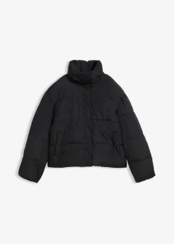bonprix Nachhaltigere Materialien|Jacken & Mäntel^Steppjacke mit Stehkragen schwarz