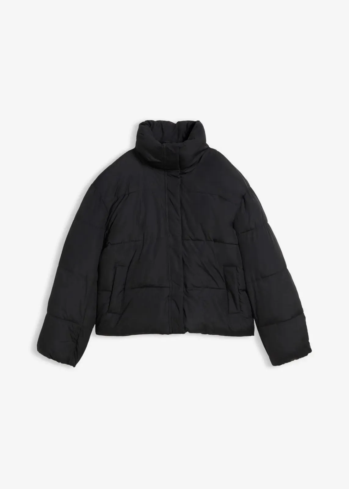 bonprix Nachhaltigere Materialien|Jacken & Mäntel^Steppjacke mit Stehkragen schwarz