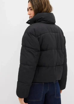 bonprix Nachhaltigere Materialien|Jacken & Mäntel^Steppjacke mit Stehkragen schwarz