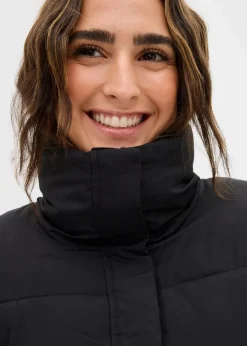 bonprix Nachhaltigere Materialien|Jacken & Mäntel^Steppjacke mit Stehkragen schwarz