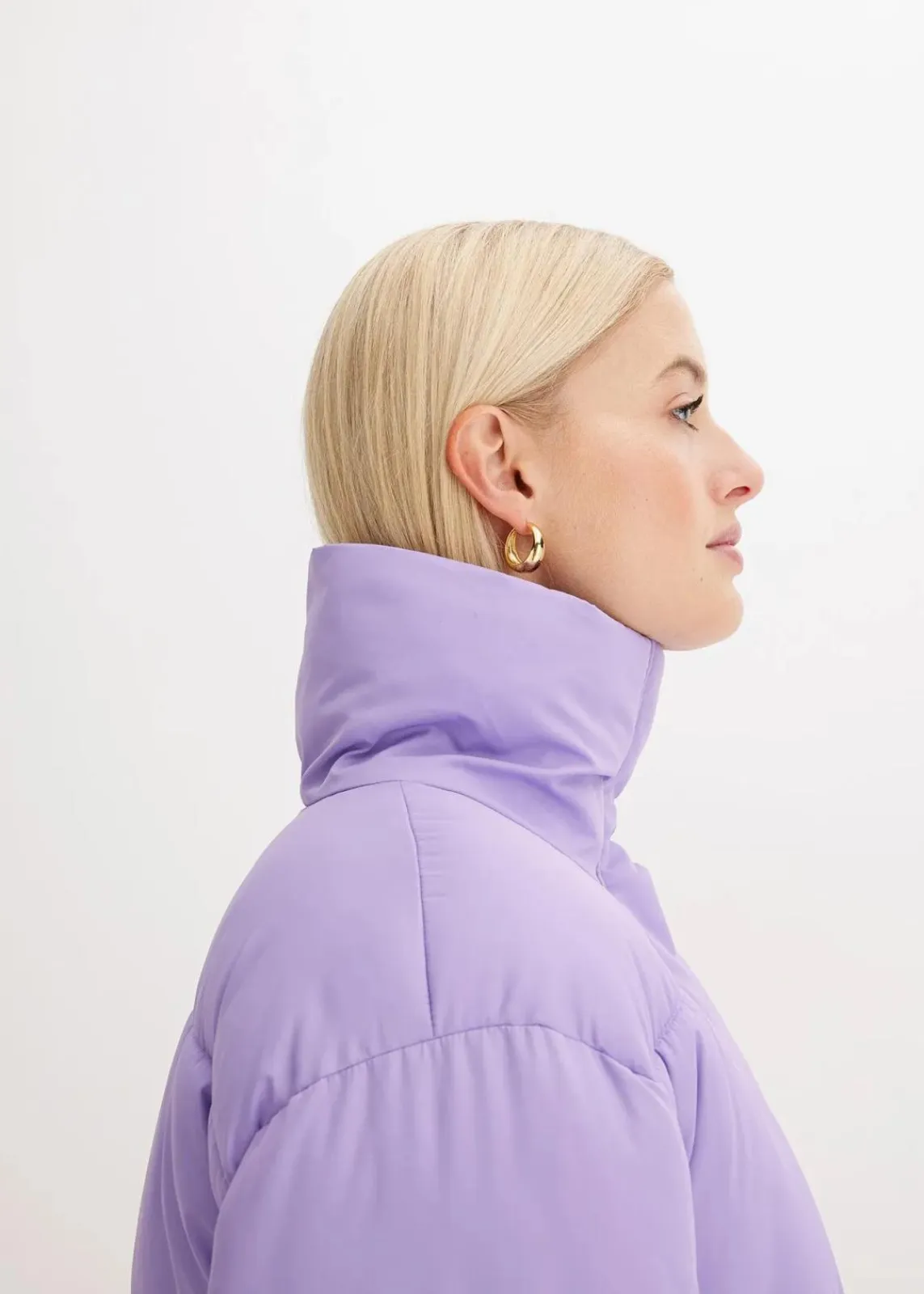 bonprix Bekleidung·Hosen|Jacken & Mäntel^Steppjacke mit Stehkragen softlila