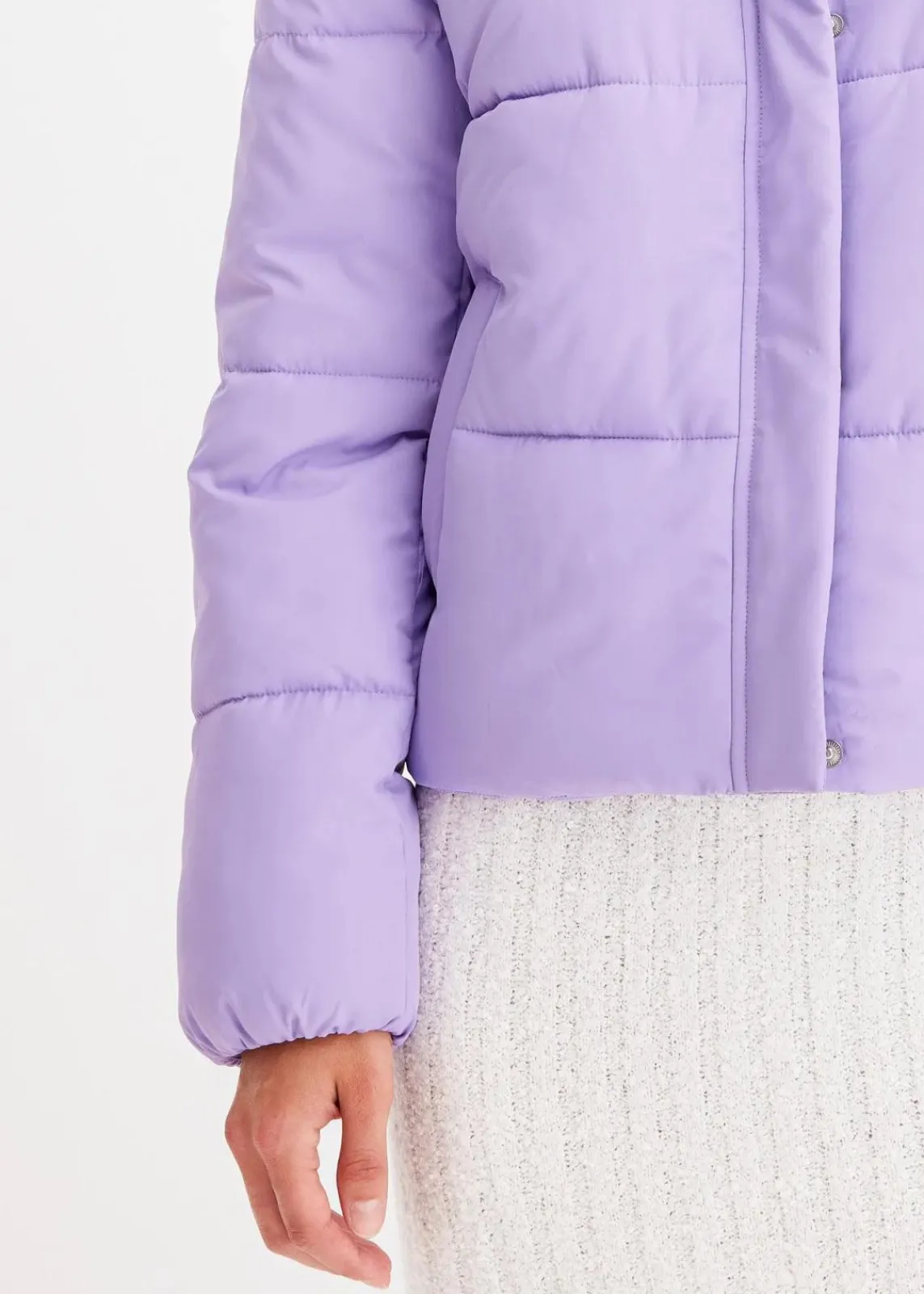 bonprix Bekleidung·Hosen|Jacken & Mäntel^Steppjacke mit Stehkragen softlila