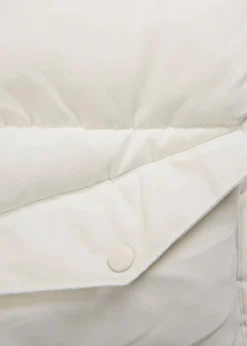 bonprix Jacken & Mäntel|Bekleidung·Hosen^Steppjacke mit Teddykragen perlweiß