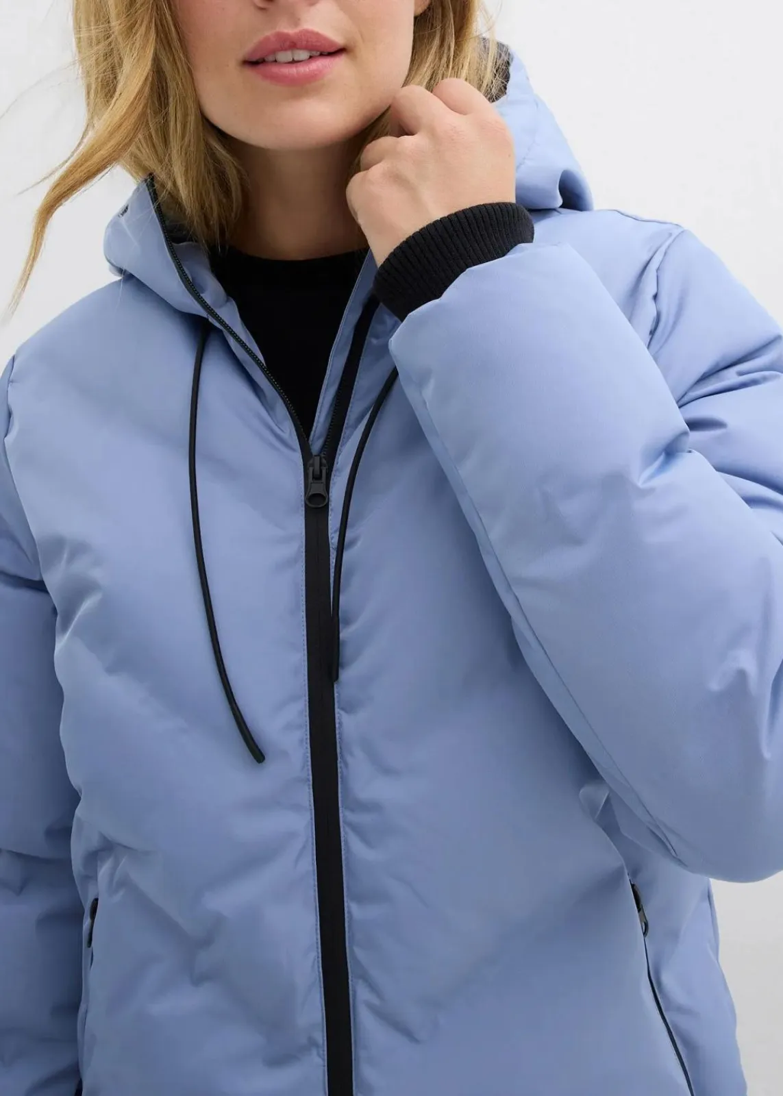bonprix Jacken & Mäntel|Bekleidung·Hosen^Steppmantel mattblau