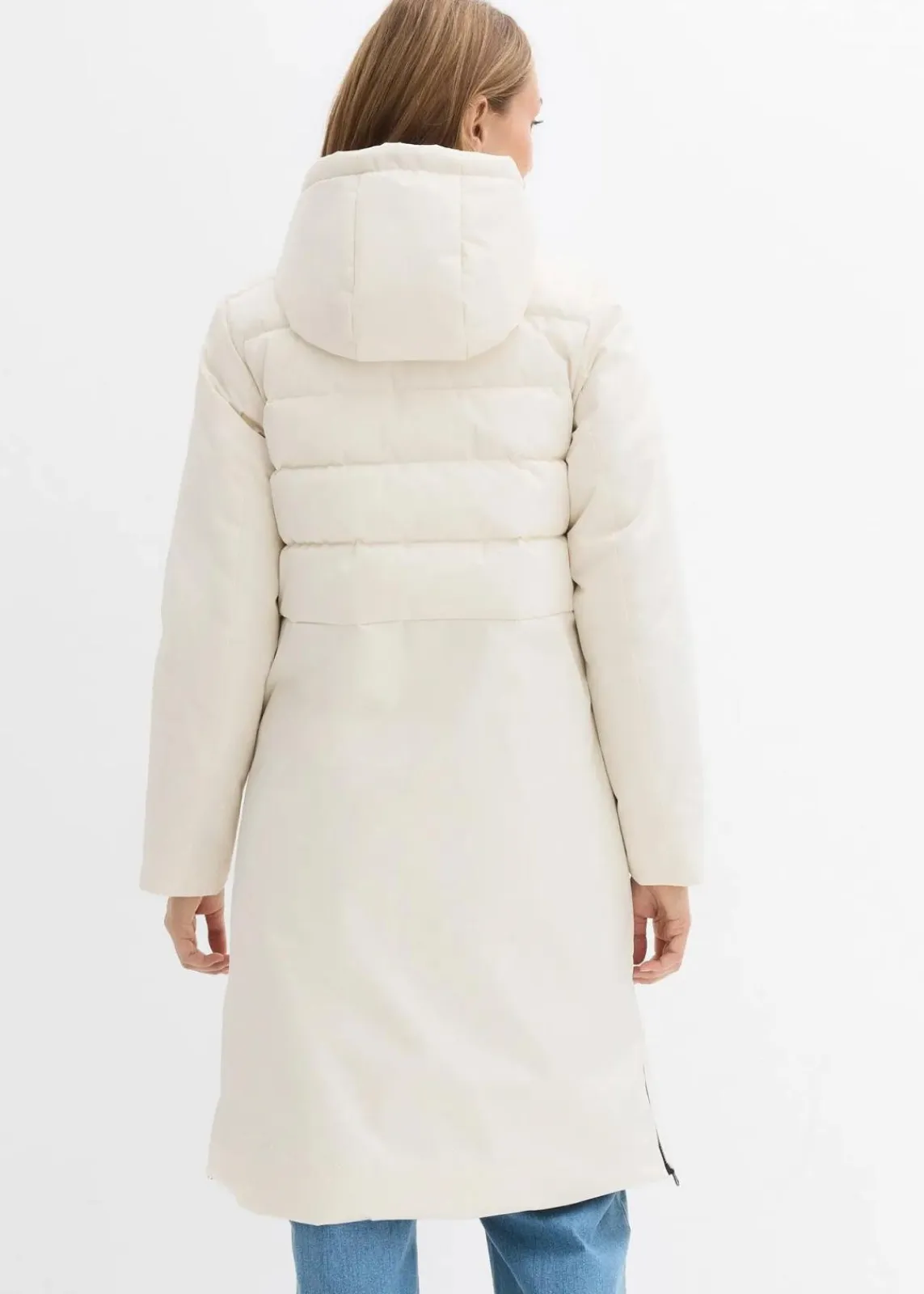 bonprix Jacken & Mäntel|Bekleidung·Hosen^Steppmantel naturbeige