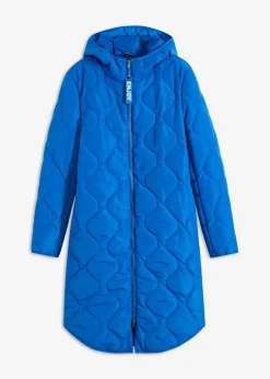 bonprix Jacken & Mäntel|Nachhaltigere Materialien^Steppmantel aus recyceltem Polyester azurblau