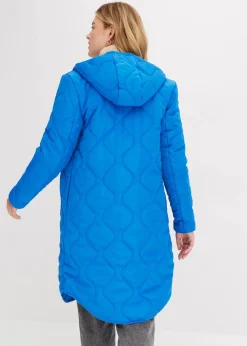 bonprix Jacken & Mäntel|Nachhaltigere Materialien^Steppmantel aus recyceltem Polyester azurblau