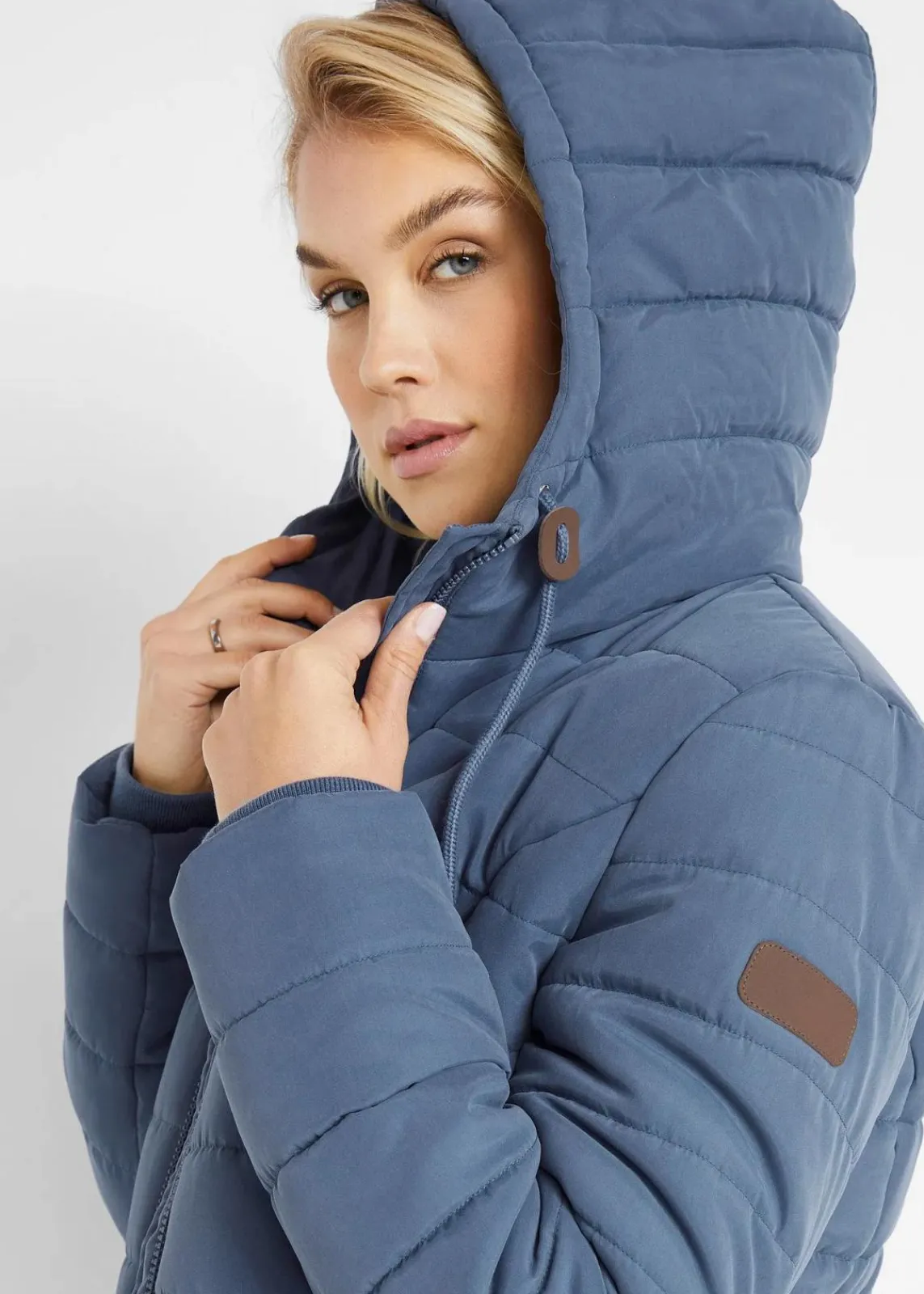 bonprix Jacken & Mäntel|Bekleidung·Hosen^Steppmantel, 2-in-1 Optik indigo