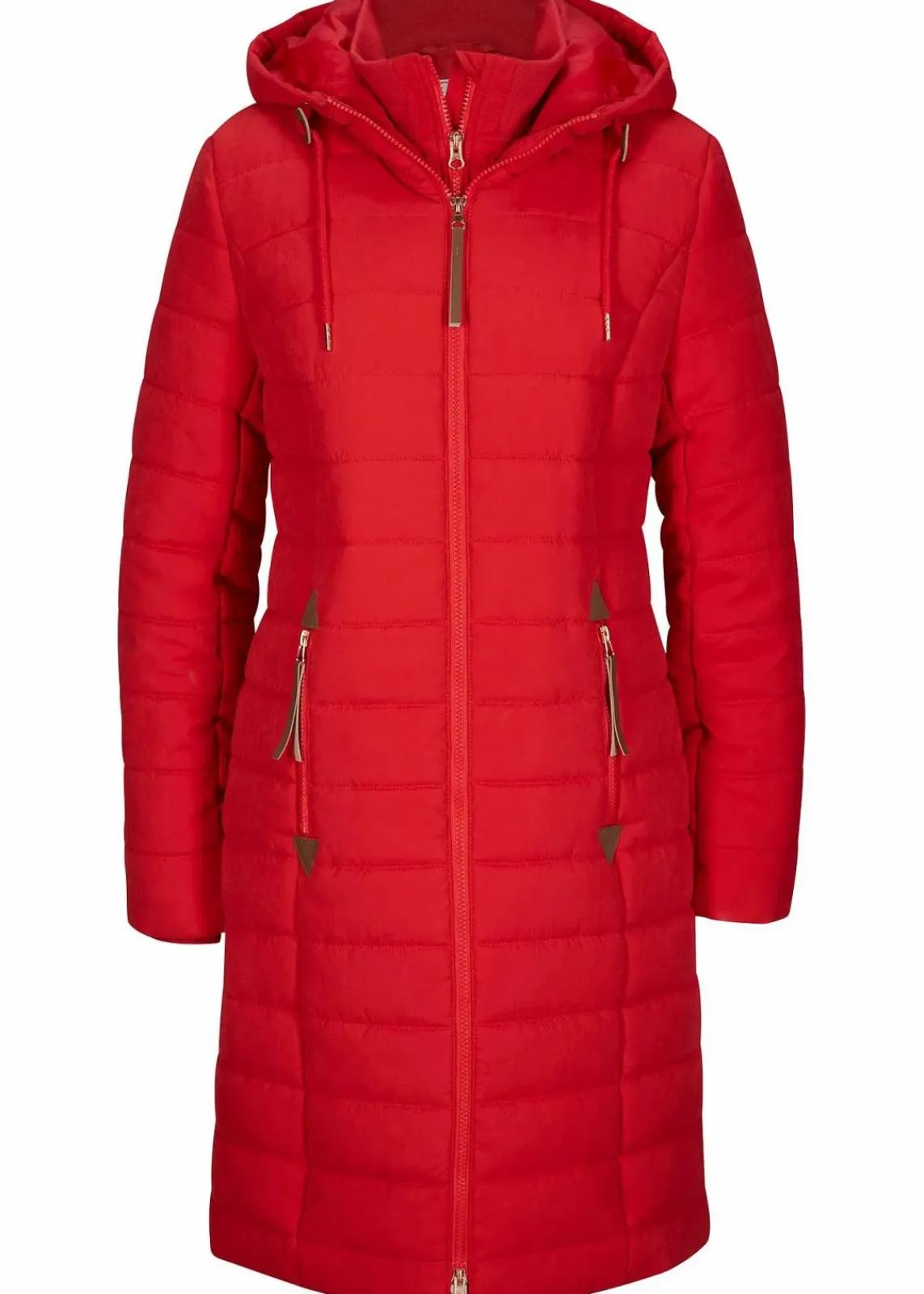 bonprix Bekleidung·Hosen|Jacken & Mäntel^Steppmantel, 2-in-1 Optik tiefrot