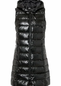 bonprix Bekleidung·Hosen|Jacken & Mäntel^Steppweste in Glanzoptik schwarz glänzend