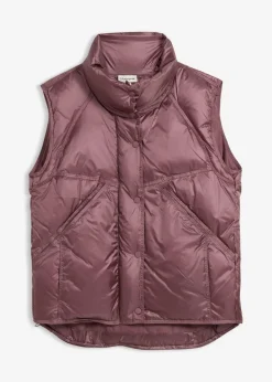 bonprix Bekleidung·Hosen|Jacken & Mäntel^Steppweste mit recycelter Daunen matt violett