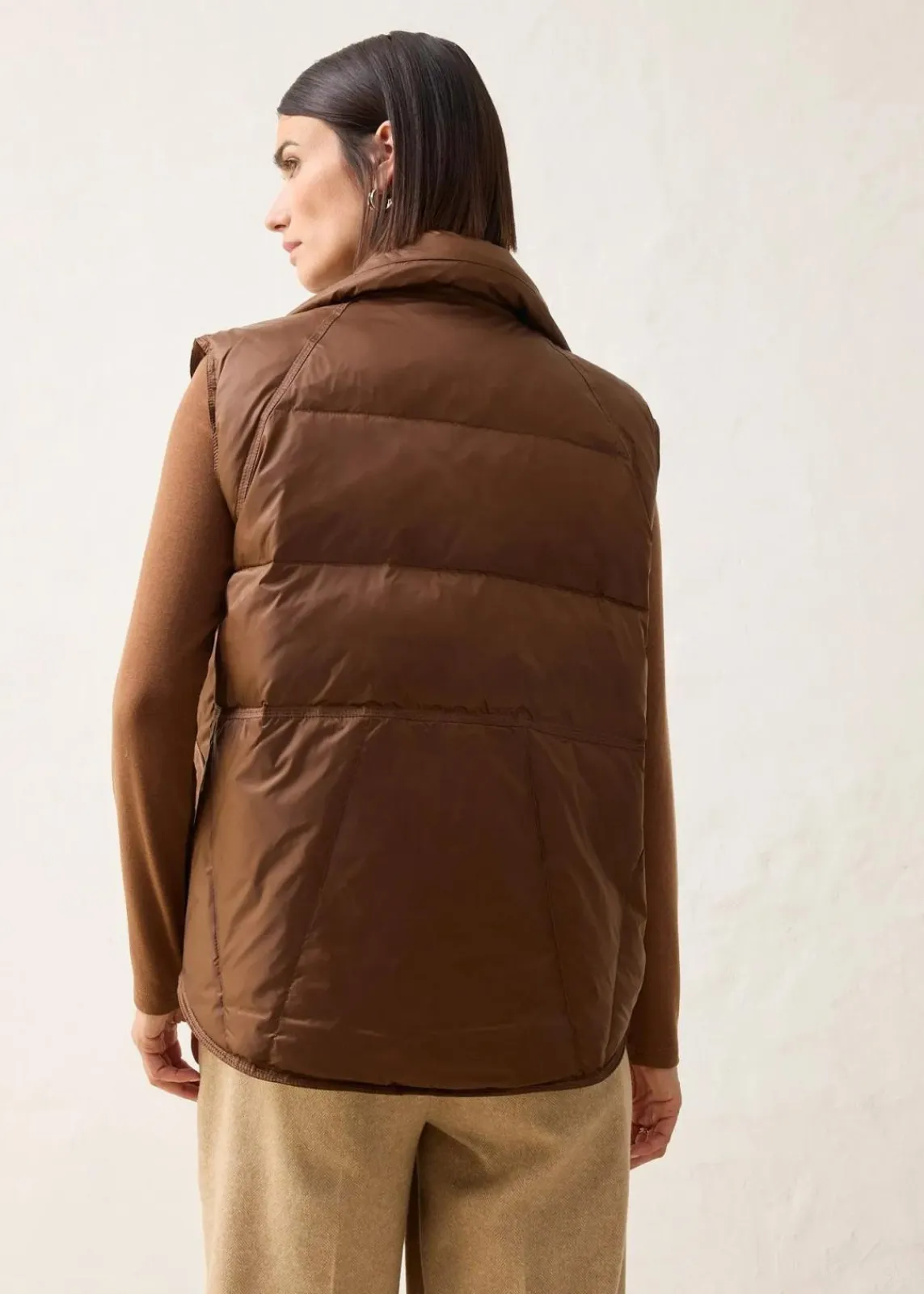 bonprix Jacken & Mäntel|Bekleidung·Hosen^Steppweste mit recycelter Daunen pimentbraun