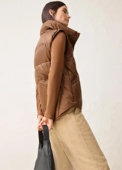 bonprix Jacken & Mäntel|Bekleidung·Hosen^Steppweste mit recycelter Daunen pimentbraun