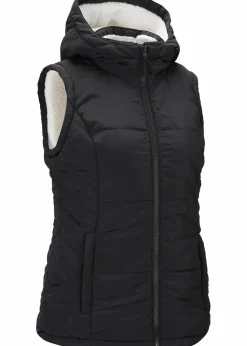 bonprix Bekleidung·Hosen|Jacken & Mäntel^Steppweste mit Teddyfutter schwarz