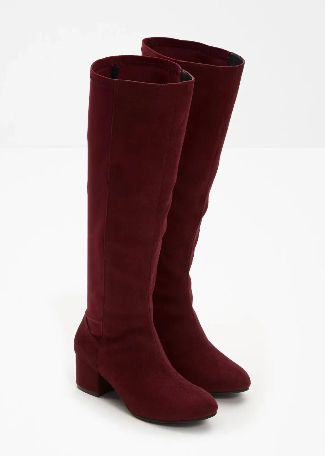 bonprix Schuhe & Accessoires In Spezialgrößen·Weite Schuhe|Schuhe & Accessoires In Spezialgrößen·Elastischer Schaft^Stiefel dunkelrot