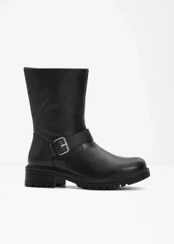bonprix Gefütterte Winterschuhe|Stiefel^Stiefel schwarz