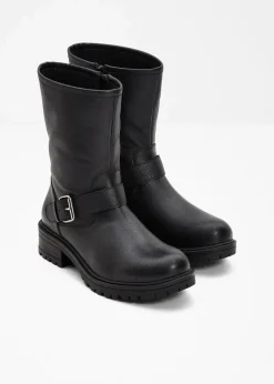 bonprix Gefütterte Winterschuhe|Stiefel^Stiefel schwarz