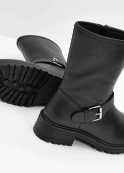 bonprix Gefütterte Winterschuhe|Stiefel^Stiefel schwarz