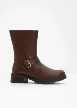bonprix Stiefel|Gefütterte Winterschuhe^Stiefel dunkelbraun