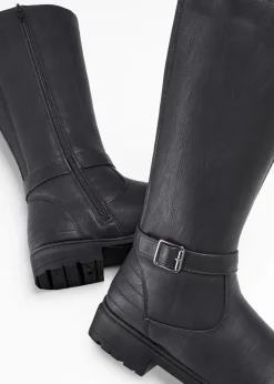 bonprix Komfortschuhe|Gefütterte Winterschuhe^Stiefel schwarz