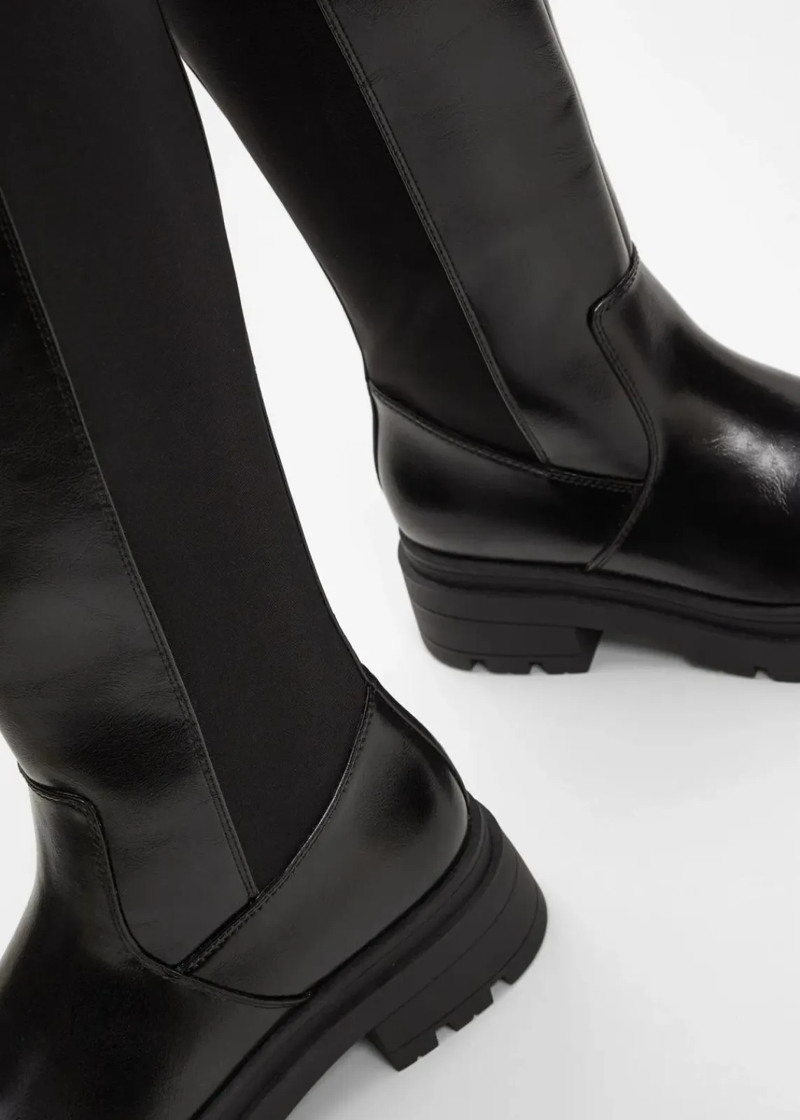 bonprix Stiefel|Schuhe & Accessoires In Spezialgrößen·Elastischer Schaft^Stiefel schwarz