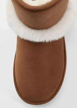 bonprix Gefütterte Winterschuhe|Stiefel^Stiefel haselnuss