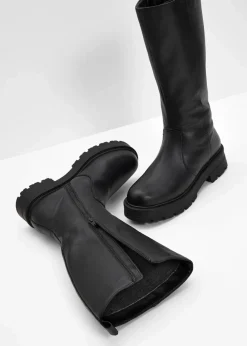 bonprix Stiefel|Gefütterte Winterschuhe^Stiefel schwarz