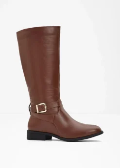 bonprix Komfortschuhe|Stiefel^Stiefel mahagonibraun