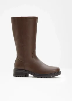 bonprix Stiefel|Gefütterte Winterschuhe^Stiefel dunkelbraun