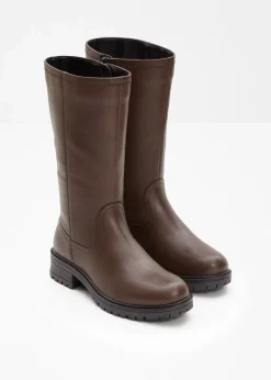 bonprix Stiefel|Gefütterte Winterschuhe^Stiefel dunkelbraun
