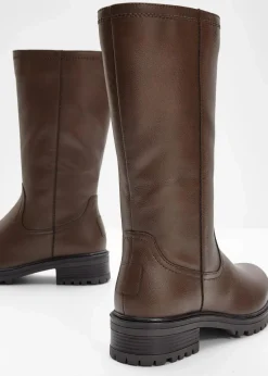 bonprix Stiefel|Gefütterte Winterschuhe^Stiefel dunkelbraun