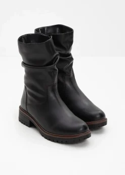 bonprix Gefütterte Winterschuhe|Stiefel^Stiefel schwarz