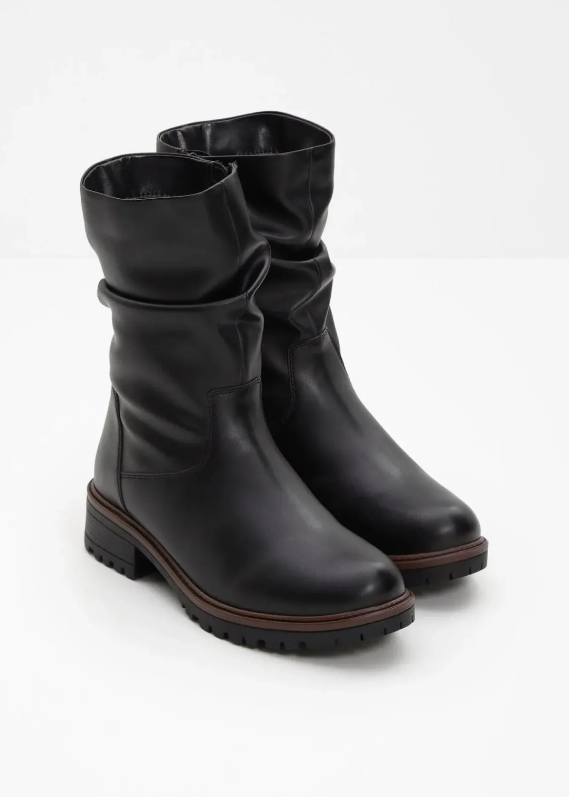 bonprix Gefütterte Winterschuhe|Stiefel^Stiefel schwarz