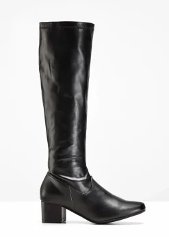 bonprix Schuhe & Accessoires In Spezialgrößen·Schuhe In Übergröße|Schuhe & Accessoires In Spezialgrößen·Elastischer Schaft^Stiefel schwarz