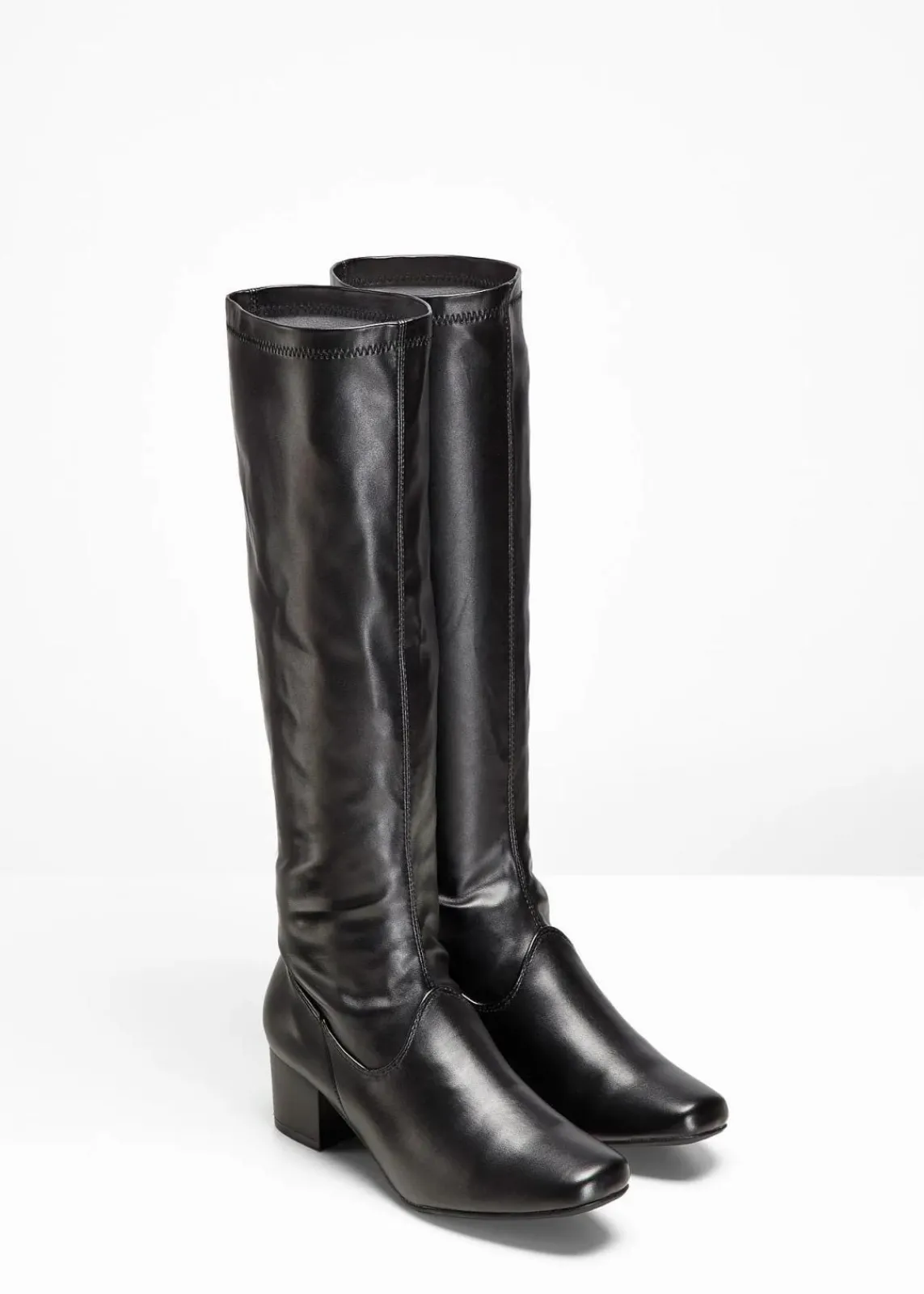 bonprix Schuhe & Accessoires In Spezialgrößen·Schuhe In Übergröße|Schuhe & Accessoires In Spezialgrößen·Elastischer Schaft^Stiefel schwarz