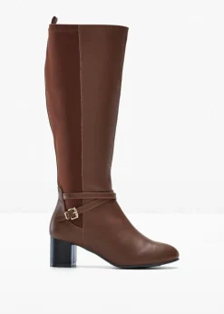 bonprix Schuhe & Accessoires In Spezialgrößen·Weite Schuhe|Schuhe & Accessoires In Spezialgrößen·Schuhe In Übergröße^Stiefel dunkelbraun