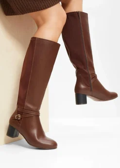 bonprix Schuhe & Accessoires In Spezialgrößen·Weite Schuhe|Schuhe & Accessoires In Spezialgrößen·Schuhe In Übergröße^Stiefel dunkelbraun