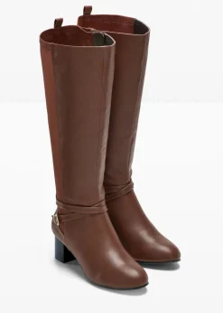 bonprix Schuhe & Accessoires In Spezialgrößen·Weite Schuhe|Schuhe & Accessoires In Spezialgrößen·Schuhe In Übergröße^Stiefel dunkelbraun