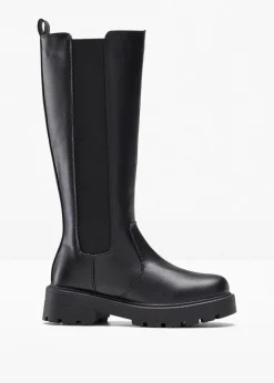 bonprix Stiefel|Schuhe & Accessoires In Spezialgrößen·Elastischer Schaft^Stiefel schwarz