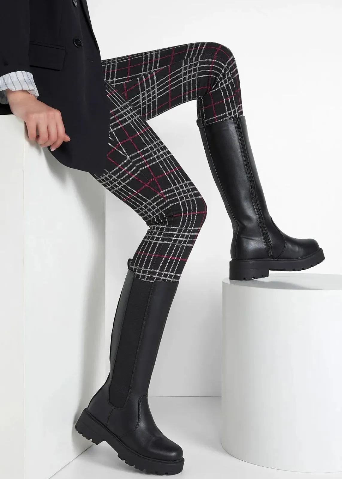 bonprix Stiefel|Schuhe & Accessoires In Spezialgrößen·Elastischer Schaft^Stiefel schwarz
