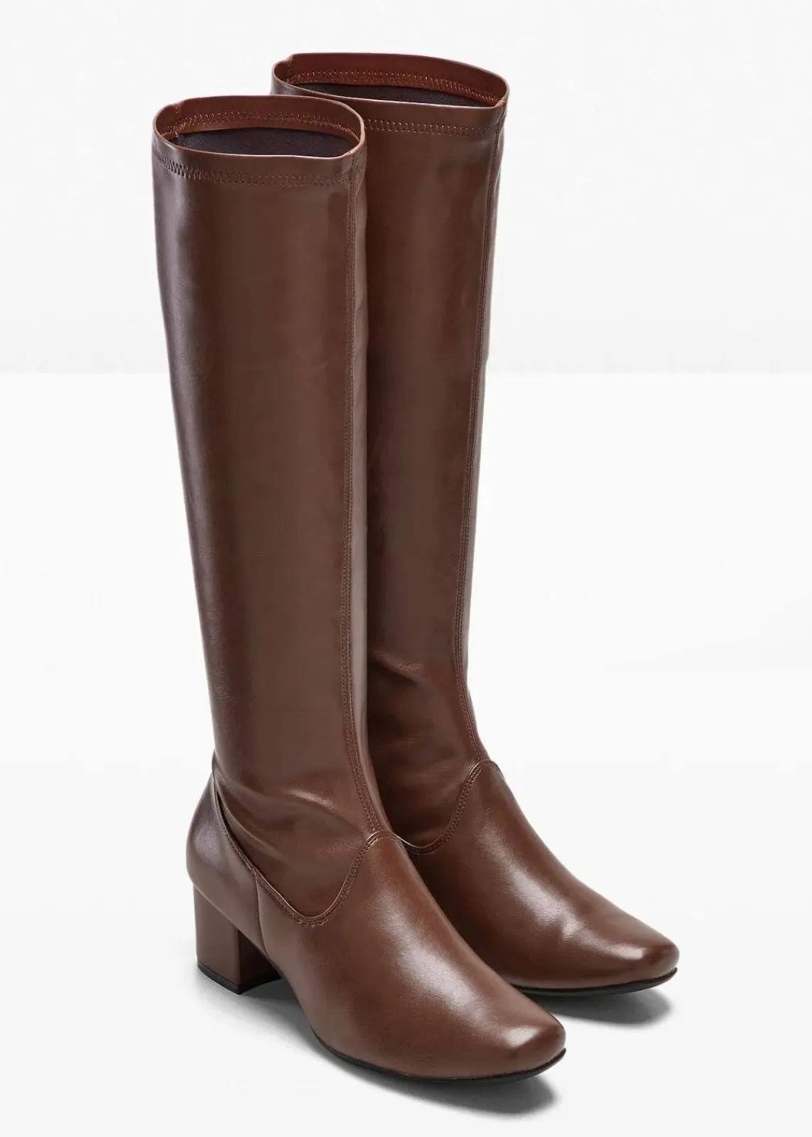 bonprix Schuhe & Accessoires In Spezialgrößen·Schuhe In Übergröße|Schuhe & Accessoires In Spezialgrößen·Elastischer Schaft^Stiefel dunkelbraun