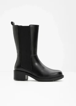 bonprix Stiefel|Schuhe & Accessoires In Spezialgrößen·Elastischer Schaft^Stiefel schwarz