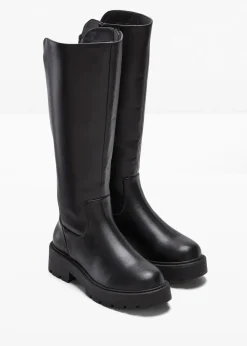 bonprix Schuhe & Accessoires In Spezialgrößen·Schuhe In Übergröße|Stiefel^Stiefel schwarz