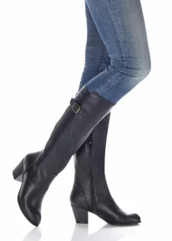 bonprix Stiefel|Schuhe & Accessoires In Spezialgrößen·Elastischer Schaft^Stiefel schwarz