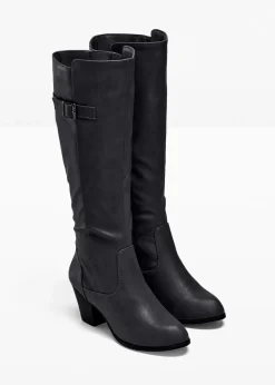 bonprix Stiefel|Schuhe & Accessoires In Spezialgrößen·Elastischer Schaft^Stiefel schwarz