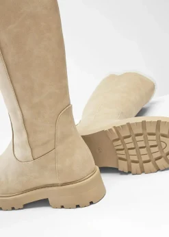 bonprix Gefütterte Winterschuhe|Stiefel^Stiefel beige