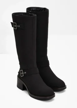 bonprix Gefütterte Winterschuhe|Stiefel^Stiefel schwarz
