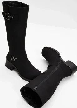 bonprix Gefütterte Winterschuhe|Stiefel^Stiefel schwarz